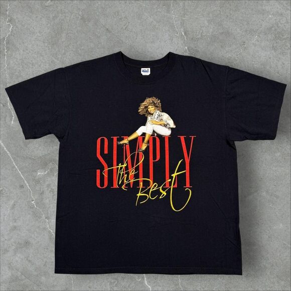 VTG Y2K Tina Turner "Simply The Best" Final Tour “Tina Live in Concert” - XL - Picture 1 of 7